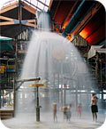 tipping bucket in the water park at Great Wolfe Lodge